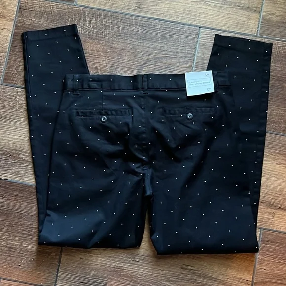 GAP Slim City Coupe Polkadot Ankle Pants Size 6 - Picture 5 of 9